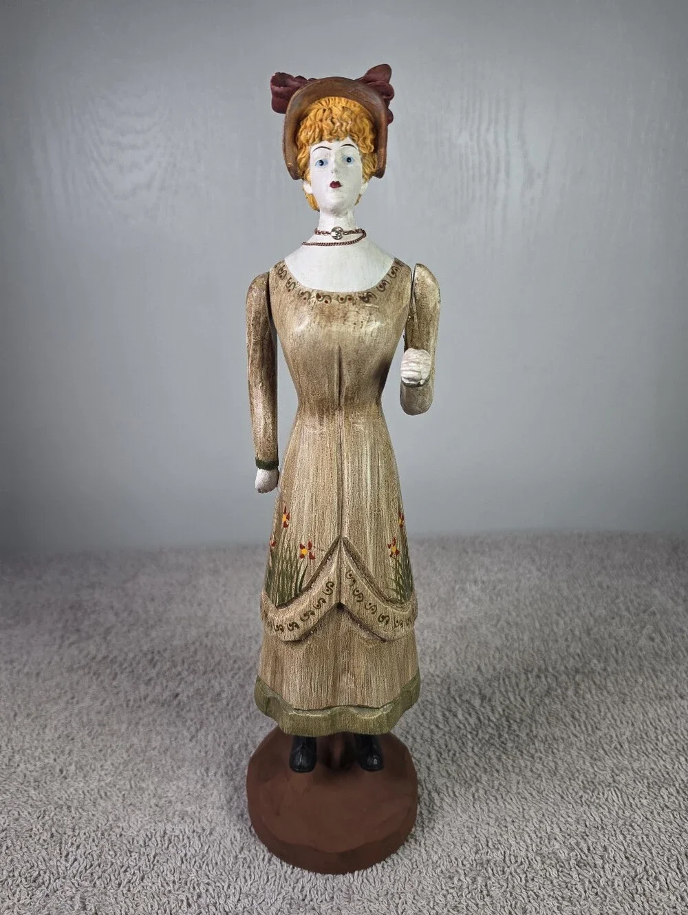 Vintage Style Hand-Painted Lady Figurine By Foreside Home & Garden